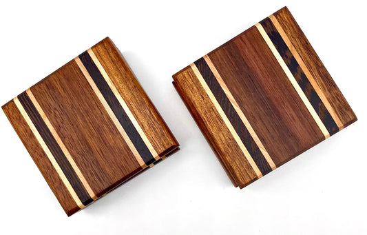 Exotic Hardwood coasters (Set of 4)